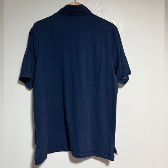 Nike Navy Polo | Neon Swoosh | Size L | Sporty & Sharp - Picture 3 of 11